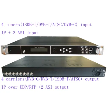 4/8 начин dvb-s2 / S до DVB-T / DVB-C / ATAC / ISDB-T цифров catv модулатор, 4/8 начин RF тунер към цифров RF модулатор
