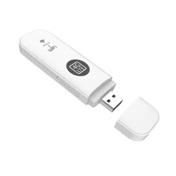4G USB WIFI модем рутер със слот за SIM карта 4G LTE кола безжичен Wifi рутер поддръжка B28 Европейска лента-бял