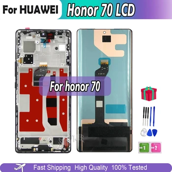 AAA качество 6.67''Оригинален за Huawei Honor 70 LCD FNE-AN00, FNE-NX9 дисплей сензорен екран за Honor70 LCD дигитайзер събрание