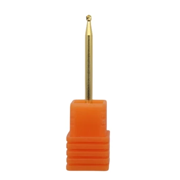 EasyNail Pro. Злато 1.8mm топка кожичките чисти волфрамов карбид Bur нокти бормашина свредло Кътър нокти пили нокти електрически бормашина аксесоар.
