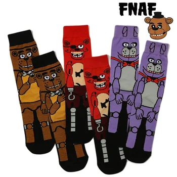FNAF чорапи карикатура дълги пет нощи в трикотаж Freddys трикотажни чорапи жени зимни спортове топло дишаща Sox момчета чорапи
