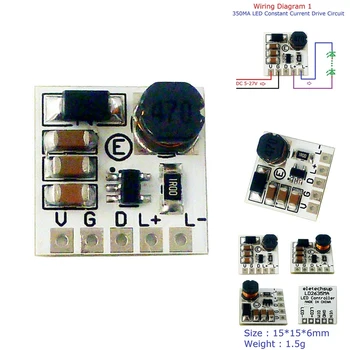 LD2635MA DC5-27V стъпка надолу HB LED драйвер модул регулируема PWM контролер DC-DC Buck постоянен ток конвертор