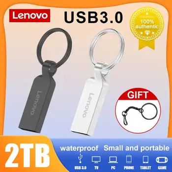 Lenovo 2tb Pen Drive USB флаш устройство 128gb Pendrive Metal U диск Memoria Cel USB 3.0 стик безплатна доставкаЗа телефон / PC / кола / телевизия
