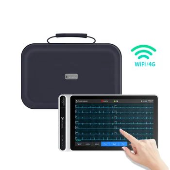 LEPU Creative AI Handheld 7'' инчов сензорен екран Cardioline монитор Mini Mobile Electrocardiograma EKG безжична ЕКГ машина