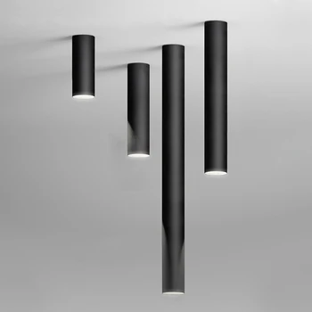 Nordic Light вътрешно осветление Led таванна лампа Дълга тръба повърхностно монтирана точкова светлина за хол спалня коридор магазин изкуство