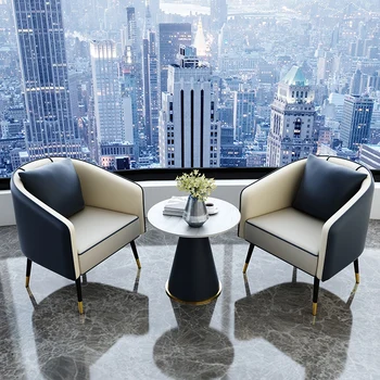 Nordic Луксозен естетически балконски стол Уникален трон дизайнер акцент стол шезлонги де бюро хол диван комплект мебели