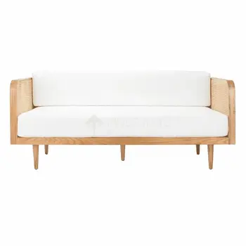 Nordic масивна дървесина диван комбинация ваканционен дом дом ратан тъкани диван нов отдих homestay вила шезлонг ратан стол