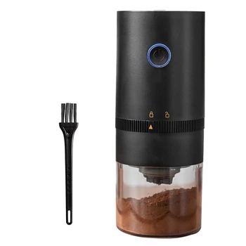 Portable електрически Burr кафемелачка,USB акумулаторна Burr кафе на зърна мелница за еспресо капково изсипва върху френската преса