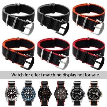Premium качество найлон каишка 20mm 22mm предпазен колан часовник лента универсален тип спорт за Seiko / Omega Watchband замяна