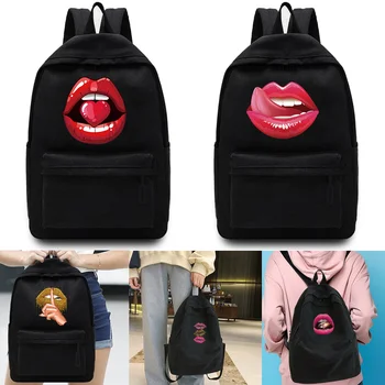 Simple мода раница колеж стил училище чанта двойка тенденция раници жени голям организатор устата печат пътуване рамо чанти