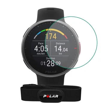 Smartwatch закалено стъкло ясно защитен филм охрана за POLAR V2 спортен часовник LCD дисплей цял екран протектор капак