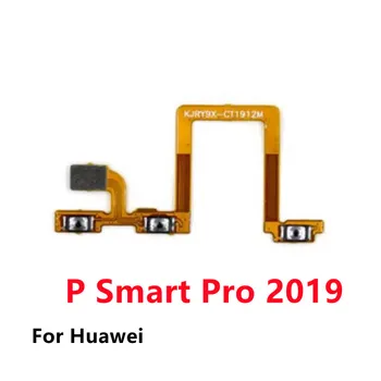 Volume Power Flex кабел за Huawei P Smart Pro 2019 Превключвател за сила на звука Странични бутони Ключ Flex кабел Панделка Замяна Части