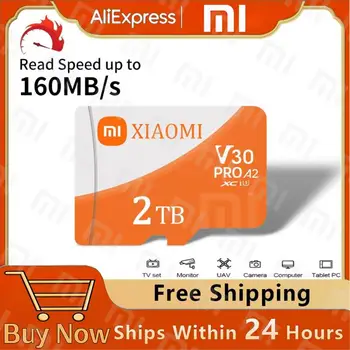 XIAOMI Class10 Micro Card 2T 1T Високоскоростна карта с памет 64/128/256/512GB SD карта с адаптер за Nintendo Switch/Phone/camer