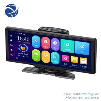 YYHC инчов сензорен екран K700 Android 10 Auto 4G Carplay GPS Navi превозно средство черна кутия с двоен обектив огледало за обратно виждане Car Dash Cam