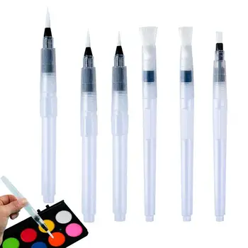 Акварел писалка писалки четка комплект за водна боя 6бр акварел четка комплект лесен за почистване живопис маркери за DIY живопис