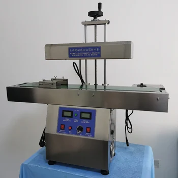 Електромагнитна непрекъсната индукционна машина за запечатване на алуминиево фолио Медицинска индуция Sealer пластмасова бутилка