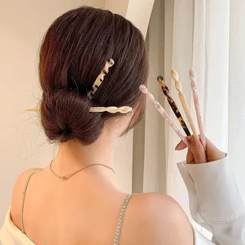 китайски стил пръчки за коса реколта ацетат смола клечка жени фиби щипка щипка за коса щипка за глава сватба коса бижута аксесоари