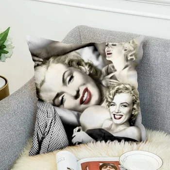 Мерилин Монро Калъфка за възглавница Полиестерни декоративни калъфки за възглавници Throw Pillow Cover стил-4