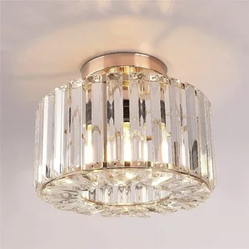 Модерна LED кристална таванна светлина за коридор хол трапезария и спалня мода проста декорация на дома