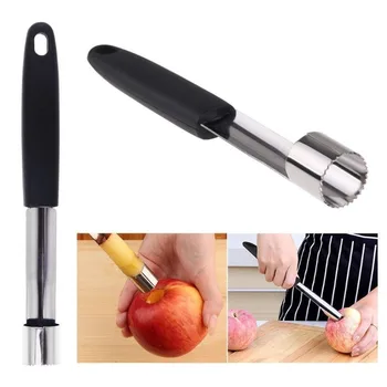 Нов Apple Corer неръждаема стомана круша плодове зеленчуци инструменти ядро семена отстраняване резачка сеялка нож резачка кухненски приспособления инструменти