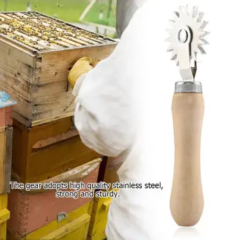 Нов модел Пчелен восък фондация тел вграждане Spur пчеларство инструмент Spur тел колело пчела пчела гнездо фондация погребан тел