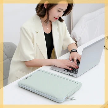 Нов плътен цвят ретро стил бизнес лаптоп чанта за MacBook Air Pro 13 15 13.3 14 15.6 инчов бележник проста мода компютър чанта