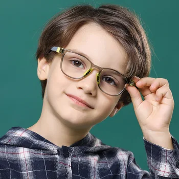 Нов цвят Детски анти-сини светлинни очила Силиконов държач за нос Мода TR Мобилен телефон Компютърни очила Tide
