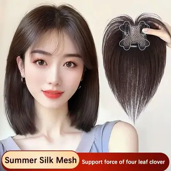перука кръпка френски стил бретон топ коса кръпка естествен челото коса увеличаване окото дъното коса кръпка