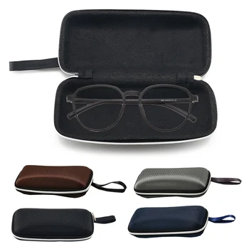 Преносими слънчеви очила за съхранение Държач за очила Кутия за очила Калъф за слънчеви очила Калъфи за очила Лек с ремък моден цип
