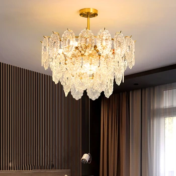 Скандинавски домашен декор Полилеи за трапезария блясък висулка светлини висящи лампи за таван Осветително тяло вътрешно осветление