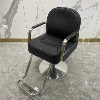 Фризьорски Въртящ се бръснарски стол Педикюр Козметичен грим Луксозен бръснарски стол Шампоан Седло Cadeira De Barbeiro Салон Мебели