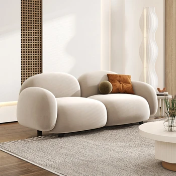 Ъглови мързеливи дивани за всекидневна Модерен диван Открит хол Дивани Nordic Loveseat Moveis Para Sala Мебели за дома YN50LRS