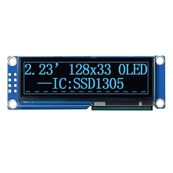 2.23 инчов OLED дисплей 128 * 33 резолюция OLED екран SSD1305 драйвер 8Pin синя светлина
