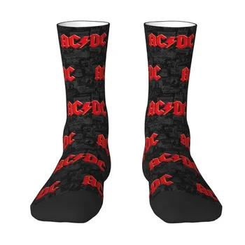 AC DC-Vintage Провокиран чорап за мъже и жени, Fancy Sock, RapMetal Rock, горещ, Мода
