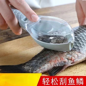 Домакинство с капак Прибори за ренде за риба Кухня Убийте рибата ръчно за мащабиране Скрепер Риба мащаб нож удар