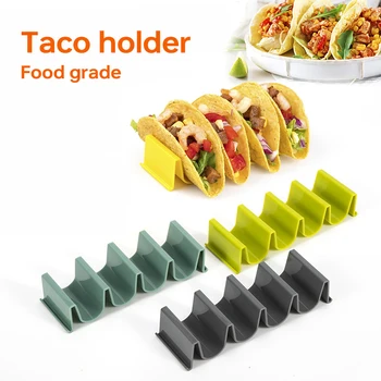 Нова мексиканска ролка Rack Taco Holder Tortilla Държач за палачинка Творчески Wave Shape Tray Holder Taco Cake Rack Кухненски приспособления